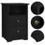 Behr 40cm W Solid + Manufactured Wood Bedside Table-2092000160