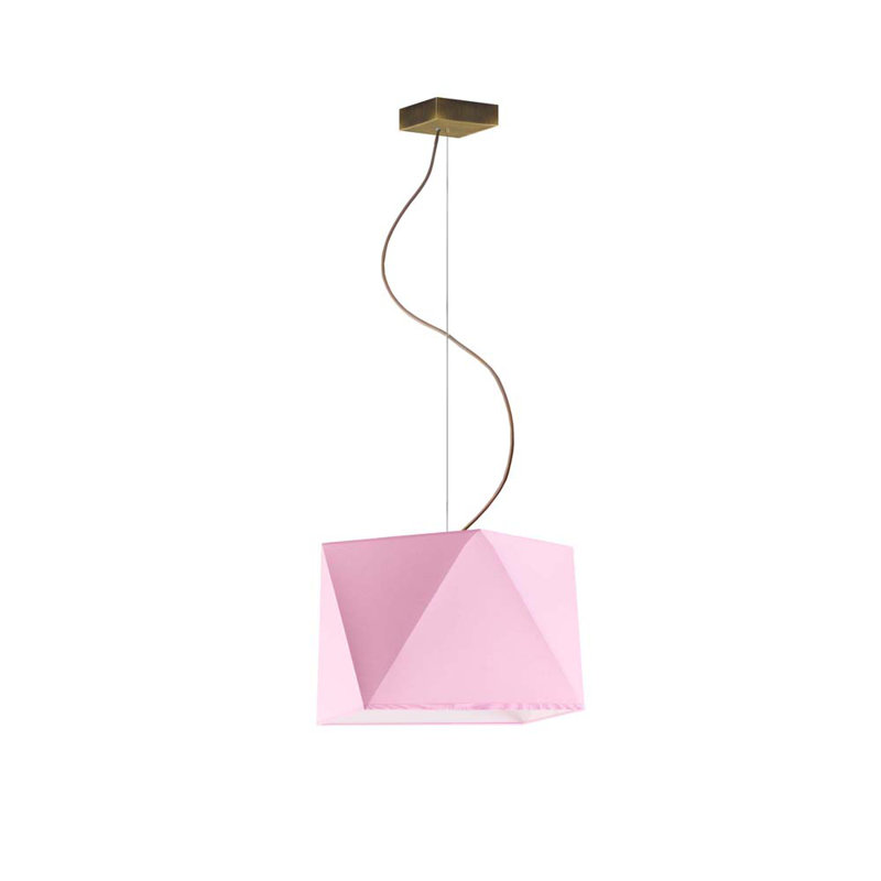 Deneice 1 - Light Single Pendant, Pink, Brown