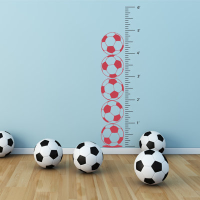Décalcomanie murale graphique de croissance foot