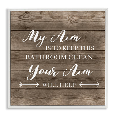 Votre but Propreté de la toilette Conceptions CAO amusantes