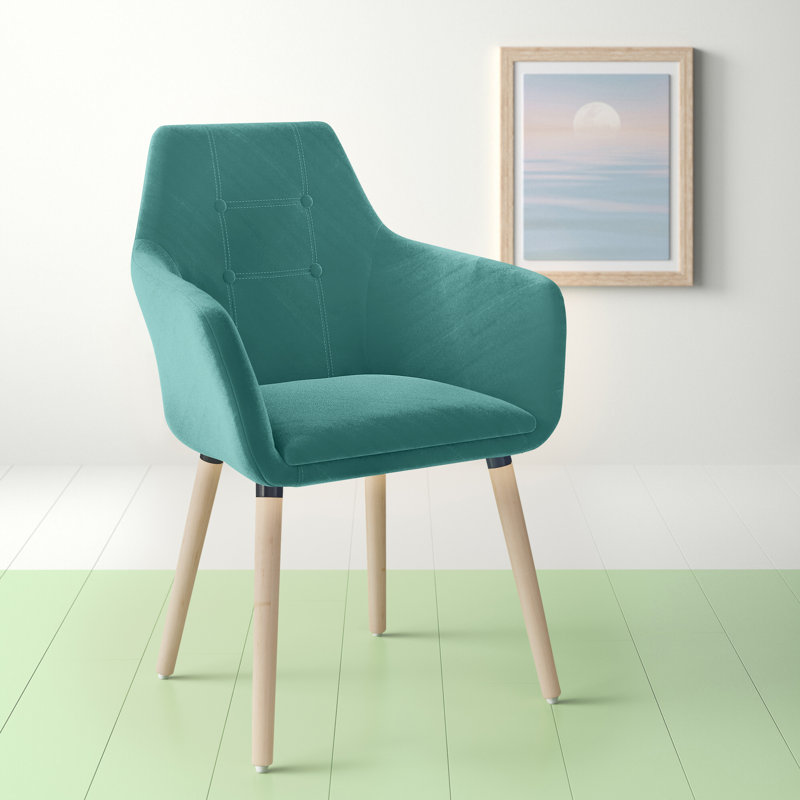 Camas Upholstered Armchair, Jade