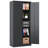 72"H Metal Garage Storage Cabinet, Tool Steel Locking Cabinet With Doors And 4 Shelves, Tall Cabinets For Garage Storage Systems Lockable File Cabinet For Home Office, Classroom/Pantry