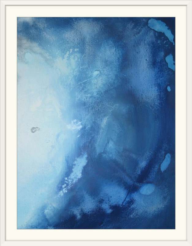 «Massingill Midnight» par Megan Duncanson, impression, H 24 po x l 20 po x P 1 po, Cadre blanc