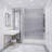 Madam Series 60 In. By 76 In. Frameless Sliding Shower Door In With Clear Tempered Glass And Tsunami Guard-106264278