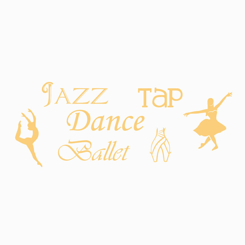 Adhésif décoratif "jeu de danse" -danse, jazz, ballet et robinet, null