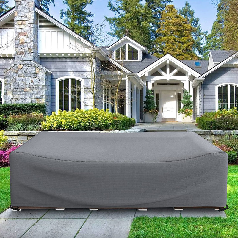 Heavy Duty Patio Dining Set Cover Waterproof Outdoor Furniture Cover, 28" H x 126" W x 64" D