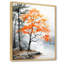Orange et gris, forêt, automne, élégance I - art mural forêt-1762627647-1762627645
