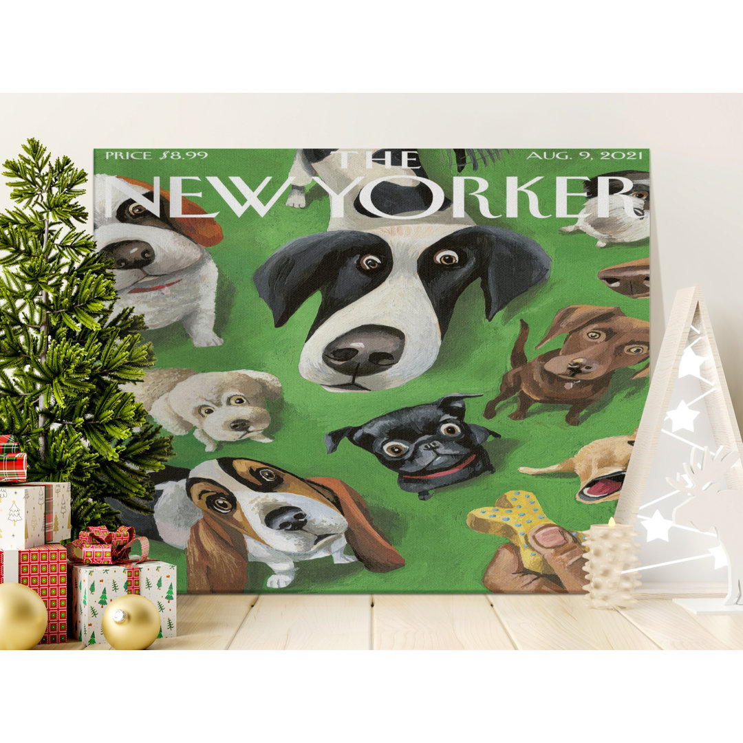 Whimsical Dog Breeds Canvas Wall Art