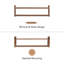 Tablettes murales flottantes en bois Sephine