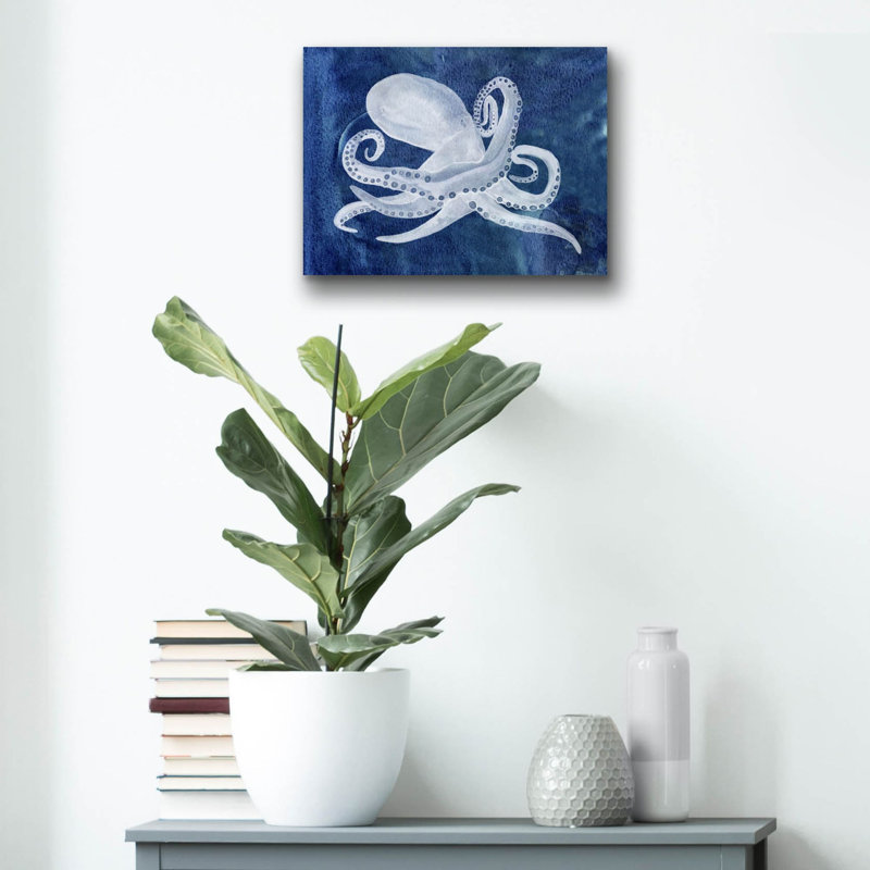 «Cedalopod 1» par Alicia Ludwig, art mural en verre acrylique, H 12 po x l 16 po x P 0,13 po