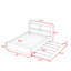 Lit plateforme en bois avec lit gigogne simple et rangement Halvorsen-86852978