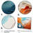 Teal Orange Bold Abstract Flow Collage I - Dams Wall Art-686945153-686945166