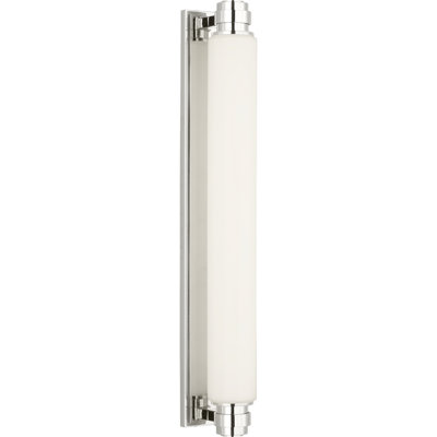 Chapman and Myers Fairfax 24" Traditional 2700K LED Wall Sconce Light in Polished Nickel
