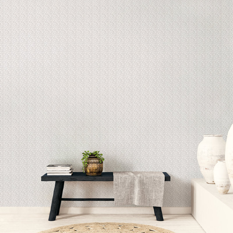 Aleris 10m x 53cm Matte Wallpaper Roll, Black/Grey