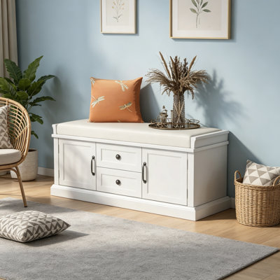 Armoire et tiroirs avec banc de rangement