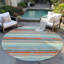 Tapis d'intérieur / extérieur bleu Sylira -601405373