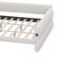 Lit de jour rembourré très grand avec ports USB, cadre de lit plateforme en laine d'agneau-51153166