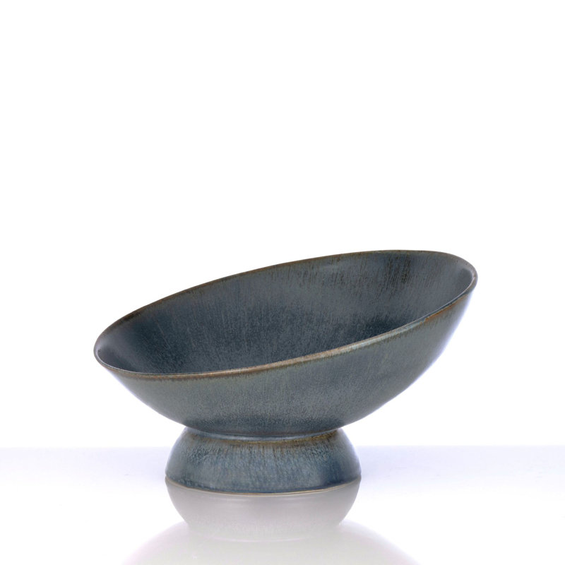 Santorini Handmade Ceramic Bowl, Blue