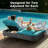 Outdoor Wicker Double Chaise Lounge Chair with Cushions, Adjustable Reclining Back-562719449