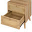 Anisjon & Rattan 2 Drawer Bedside Table-943855154