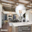 2.5 Watt Dimmable G16 Light Bulb With Half White Glass Finish And Candelabra (E12) Base