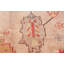 Grand tapis Oushak turc antique ivoire