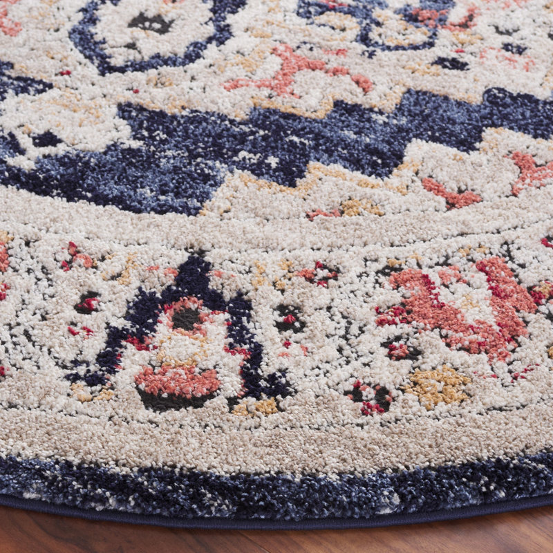 Luna Performance Oriental Rug, Round 6'7"