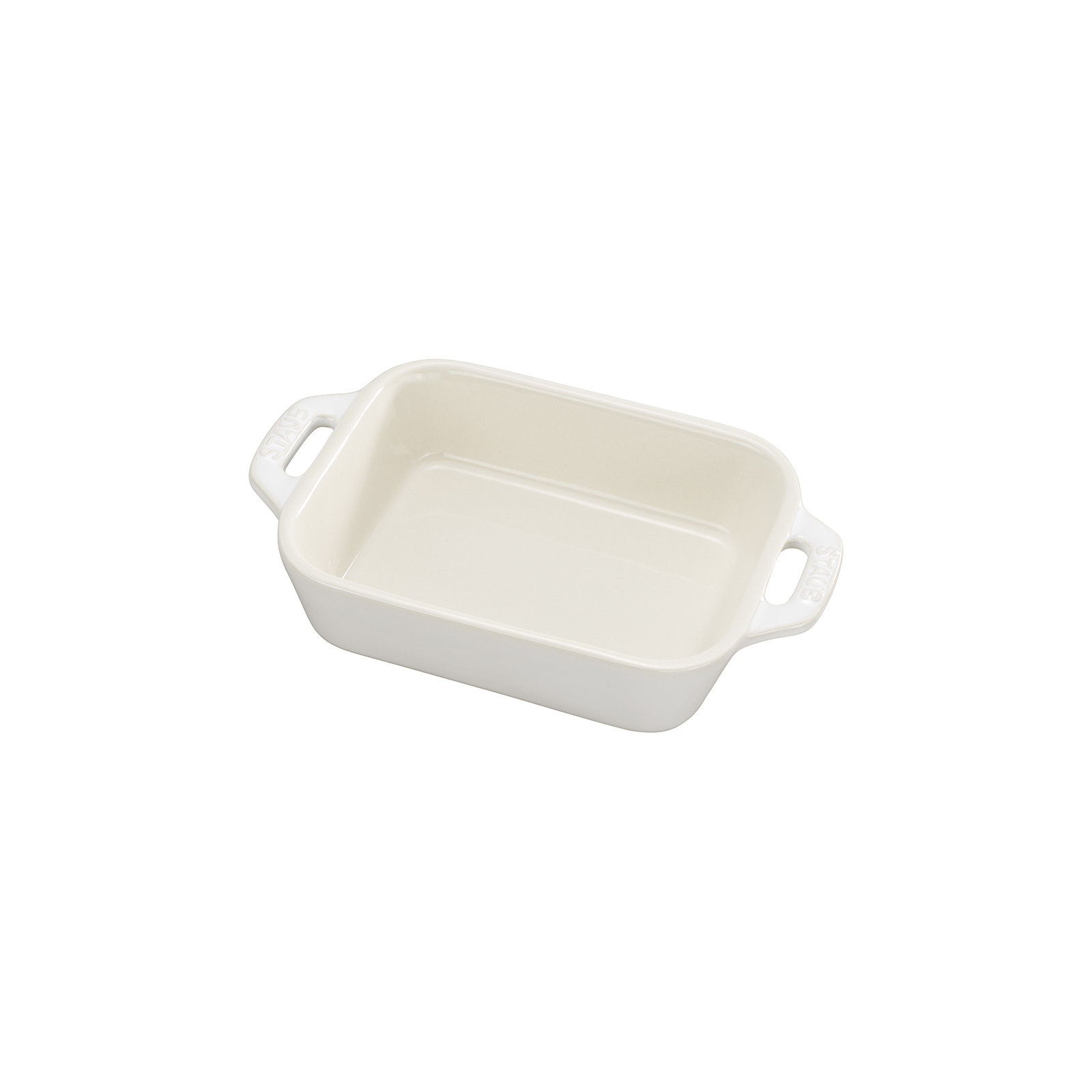 Staub Ceramic 6-inch Rectangular Baking Dish, Rustic Ivory
