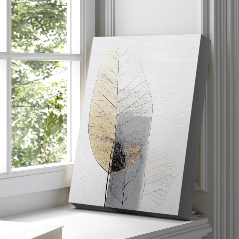 Toile tendue abstraite avec châssis de galerie XXCXXI prêt à accrocher, H 27 po x l 18 po
