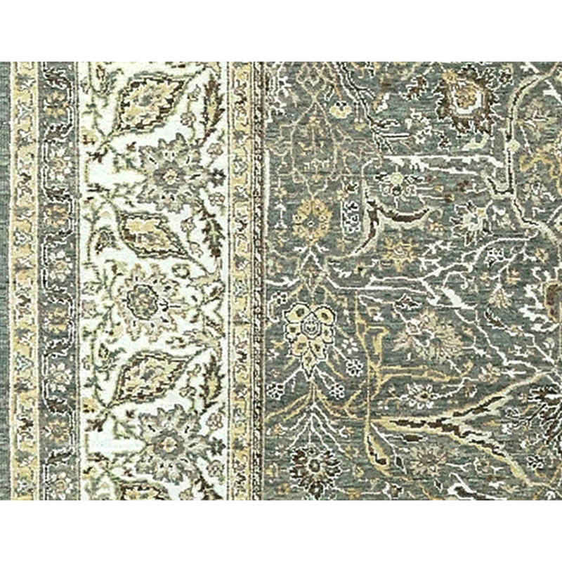 Hand Knotted Wool Indoor Rug, Rectangle 5' x 8'