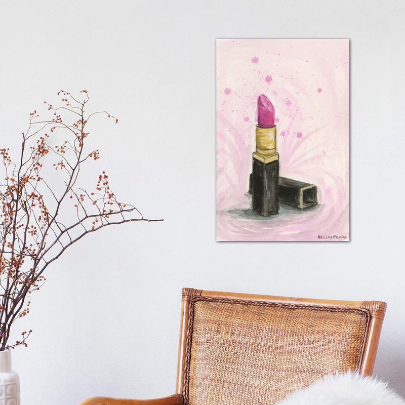 Lipstick by Bella Pilar - Painting on Canvas, 66.04 cm H x 45.72 cm W x 1.91 cm D, No Frame