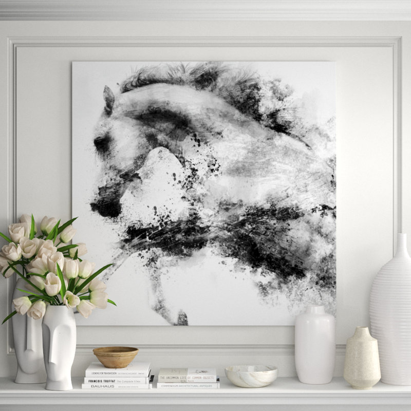 The Splashing Water Print by Sofia Fox, Glass Coat, 47" H x 47" W x 1.5" D