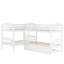 Lit simple en L avec lit gigogne