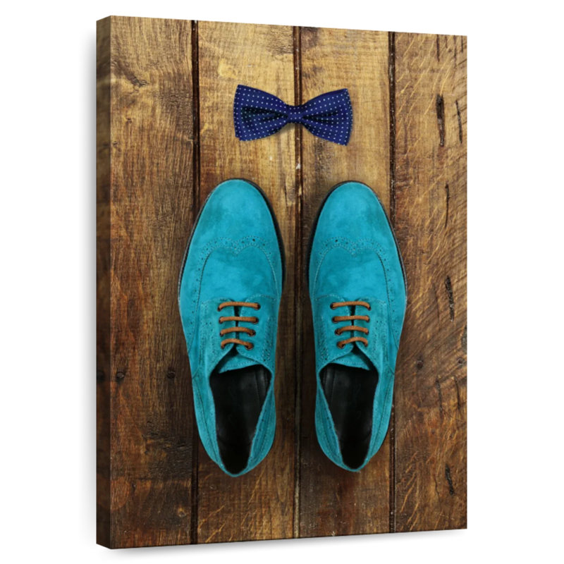 Shuttleworth Stylish Blue Shoes, 51" H x 34" W