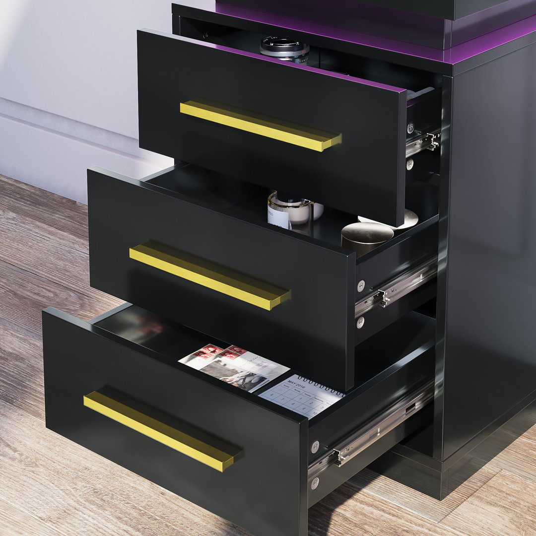 Ilgars Manufactured Wood Nightstand (Set of 2) Orren Ellis 