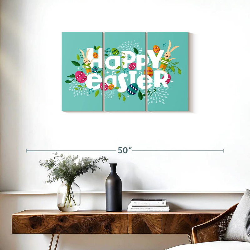 Happy Easter, H 20 po x l 33 po