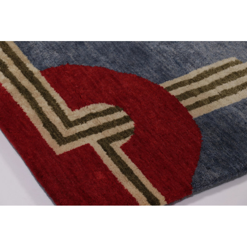 Art Deco Handmade Wool Area Rug