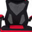 Metro Lane Game Chair in Black；red