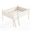Lit-mezzanine sécuritaire avec rangement, meubles de chambre à coucher en bois aggloméré modernes pour enfants