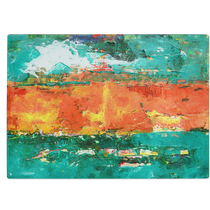 Tempered Glass Art Painting Vol.413 Chopping Board, 39 cm W x 28.5 cm L