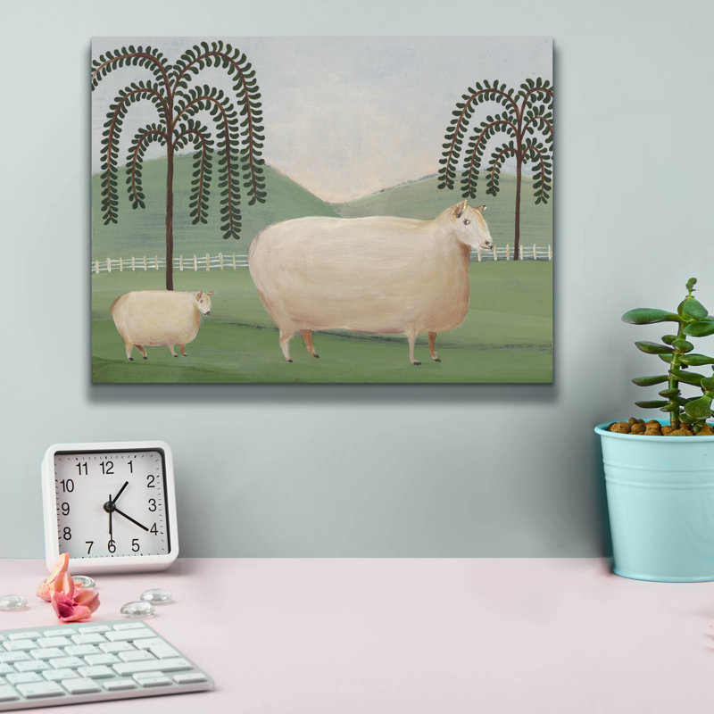 «Folk Farm I» par Regina Moore, H 12 po x l 16 po x P 0,75 po