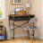 Small Writing Desk For Kids Bedroom, 31.5 Inch Computer Desk For Small Spaces, Simple Desk With 2 Fabric Drawers For Home Office, Dorm, Living Room, Home Study Table, Rustic Brown