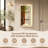 Light Coffee LED Wall Decor with Hydroponic Vase, Rabbit Accent, and Layered Botanical Design