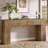 63" W x 11.8" D Console Table with 2 Drawers, Long Entryway Table for Living Room, Modern Light Brown Narrow Sofa Table