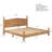 Alcott Hill Farmhouse Solid Wood Platform Bed Frame with Headboard, Rustic Pinewood Panel Bed with Chunky Sturdy Posts, No Box Spring Required-1141786818