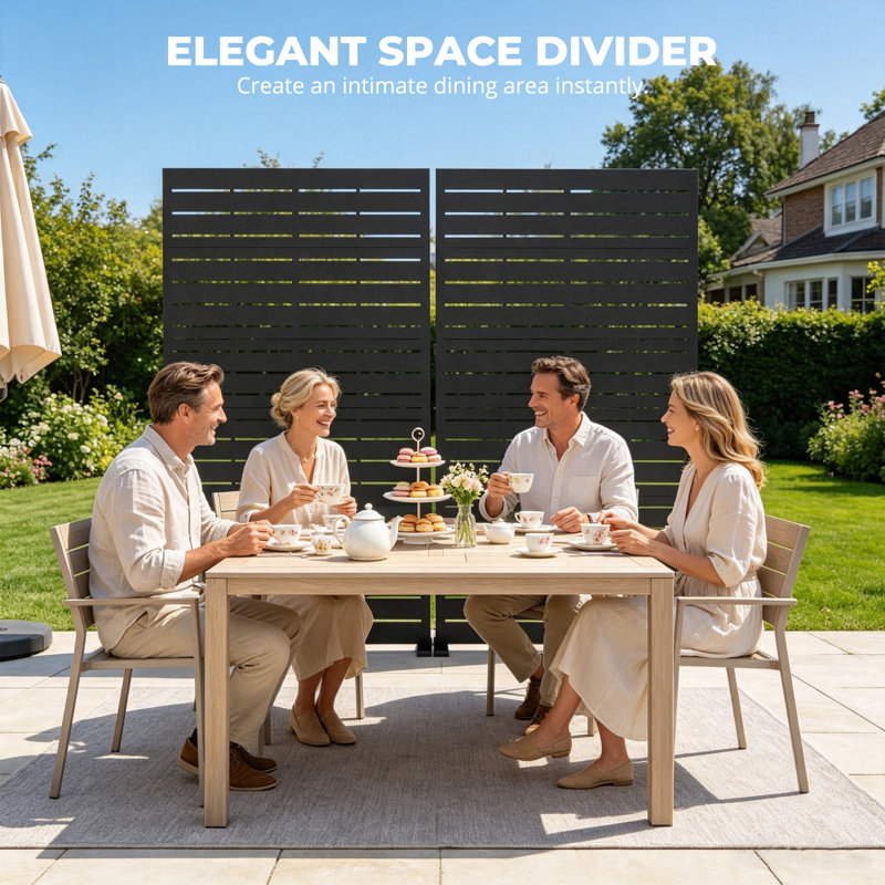 Panneau de clôture en métal élégant pour utilisation en extérieur