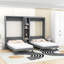 Lit simple et simple avec structure en bois et tablettes-636364157