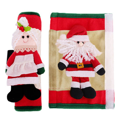 Christmas Decoration Microwave Oven Gloves Refrigerator Gloves Oven Cover