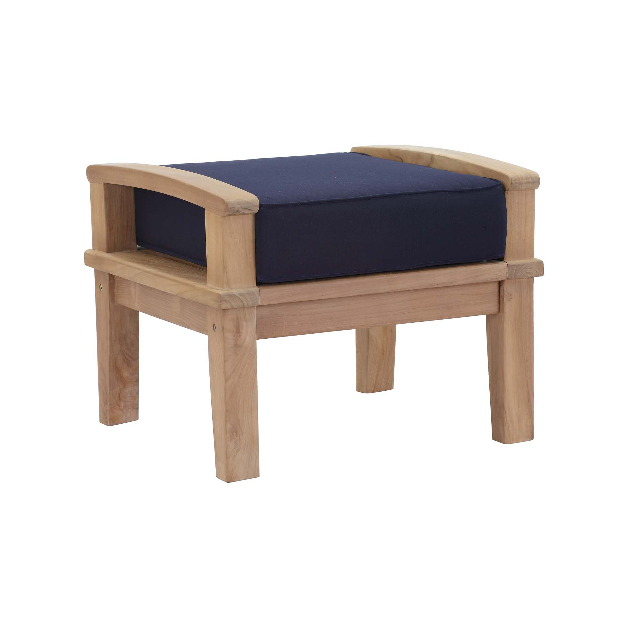 Modway Marina 6-Piece Outdoor Patio Teak Set, Navy