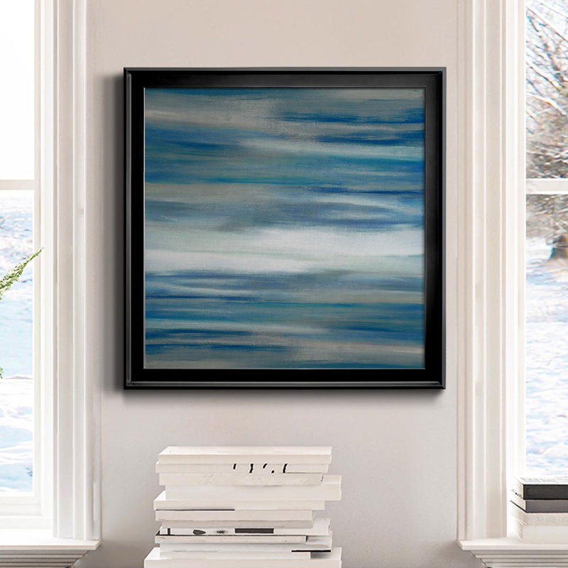 Sanibel Waters - Peinture sur toile encadrée, Noir, H 30,5 po x l 30,5 po x P 1,5 po